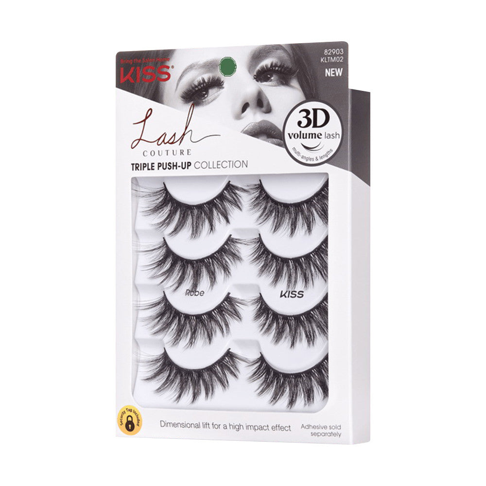 Kiss Lash Couture Triple Push-Up Collection Robe, 4 Ea